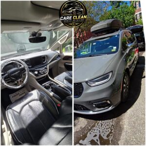 Full car detailing service in Portland Maine – interior and exterior detailing with deep cleaning, hand wash, tire dressing, spray wax protection, and complete vehicle refresh.