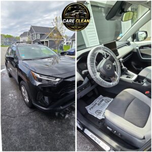 Full car detailing service in Portland Maine – interior and exterior detailing with deep cleaning, hand wash, tire dressing, spray wax protection, and complete vehicle refresh. Title